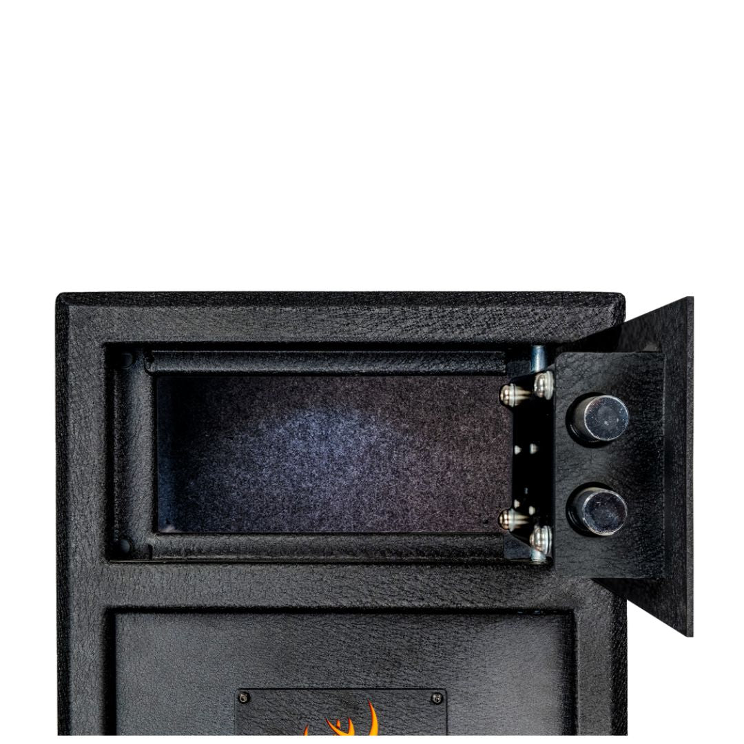 Spika S2 Gun Safe Front inside ammo compartment on a white background