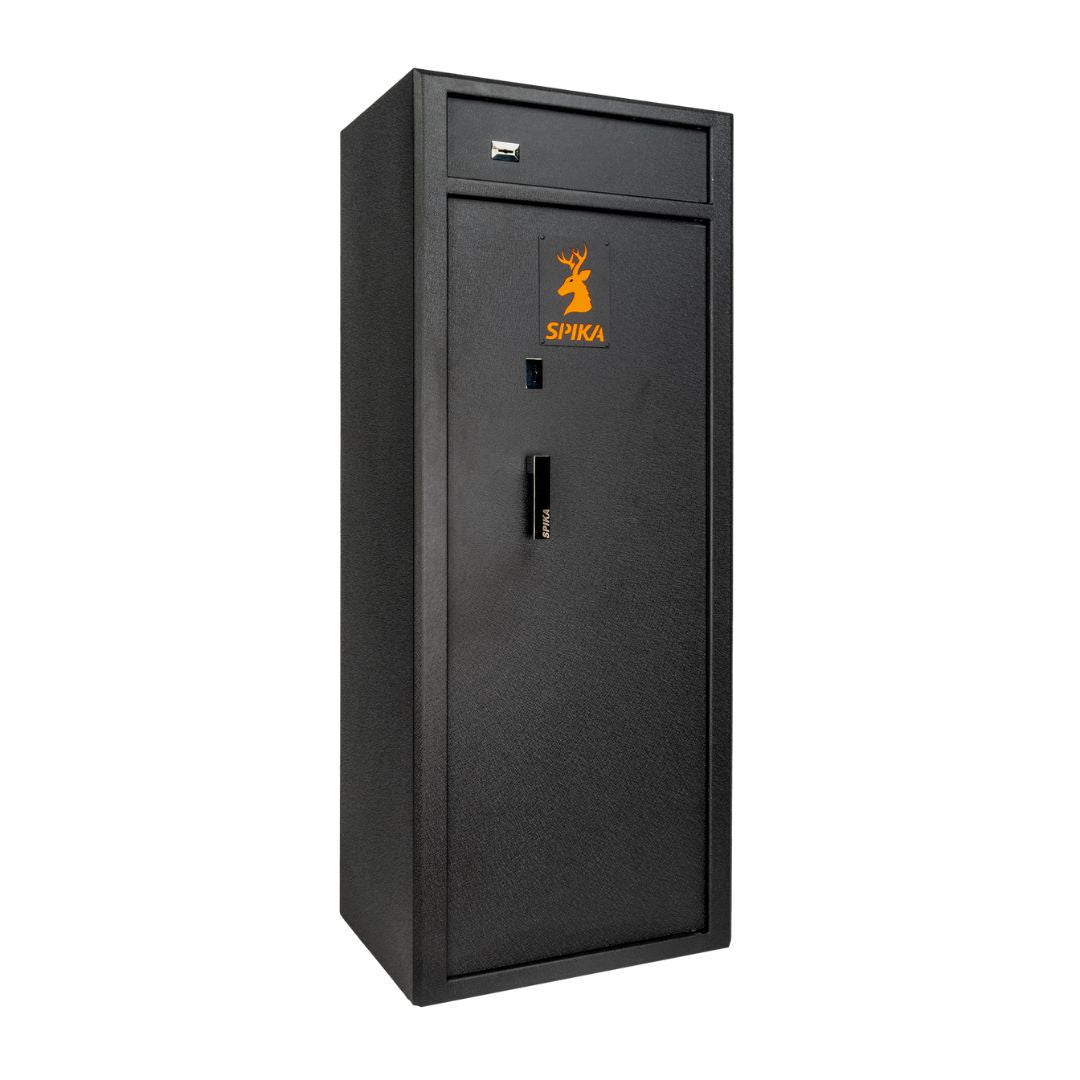 Spika S4 Gunsafe rotated on a white background